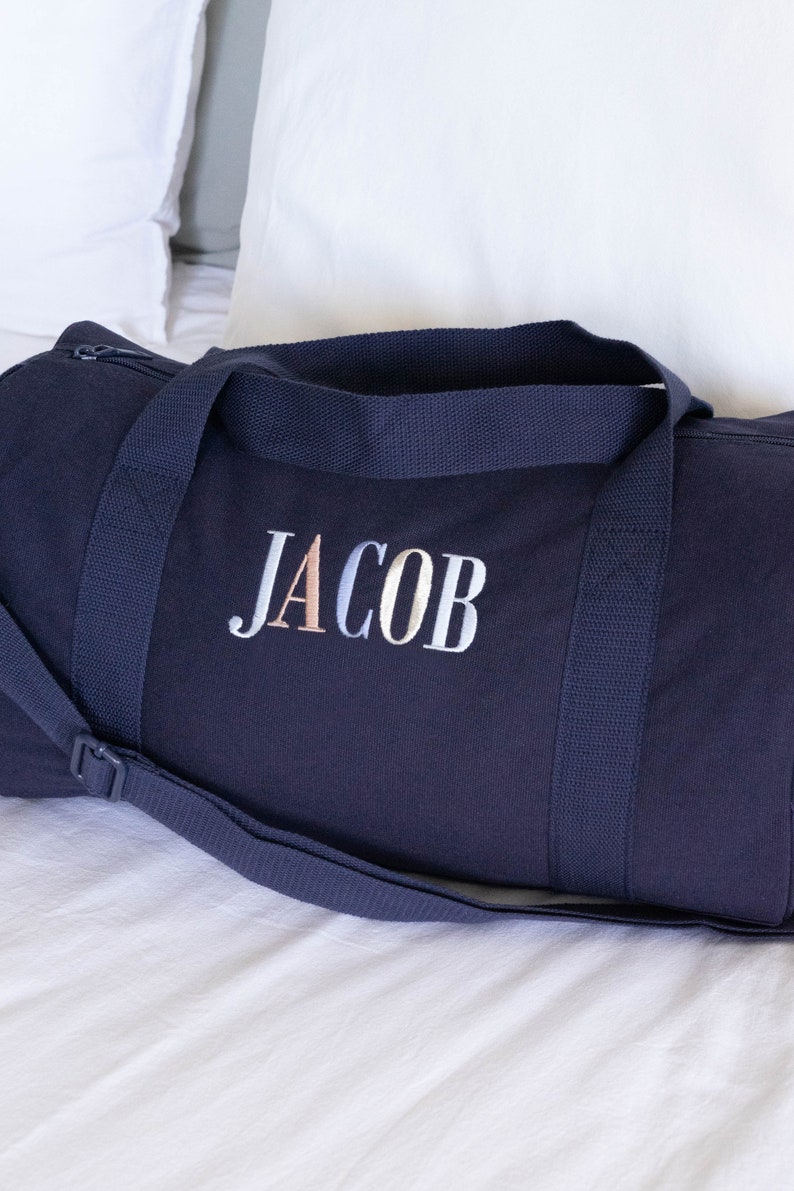 Children Personalised Bag /Children Gifts/Monogrammed Weekender Bags/Baby Bag/Hospital Bag /Personalized Duffle / Overnight BEBE Bag / SMALL Navy