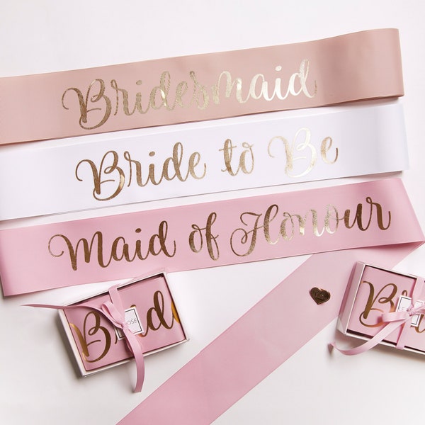 Custom Hens Party Sashes With Pin Included / Bachelorette Party Sash / Birthday Sash /Bride To Be Sash / Future Mrs Sash / Premium Grosgrain