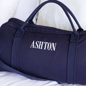 Personalised Bag / Duffle Bag / Baby Bag / Monogrammed Weekender Bags / Hospital Bag / ASPEN Duffle Bag / LARGE Navy