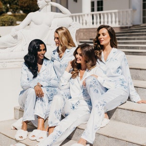 Bridesmaid pajamas / Bridesmaid PJs / Bridesmaid Gift / Pyjamas / Bridal PJS / Bridal / Satin Shorts / Bridesmaid Robes / Pajamas / Katerina image 4