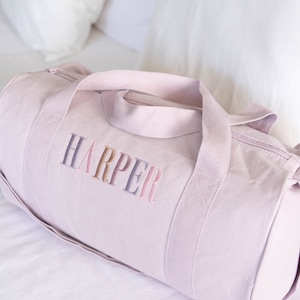 Children Personalised Bag /Children Gifts/Monogrammed Weekender Bags/Baby Bag/Hospital Bag /Personalized Duffle / Overnight BEBE Bag / SMALL Lilac