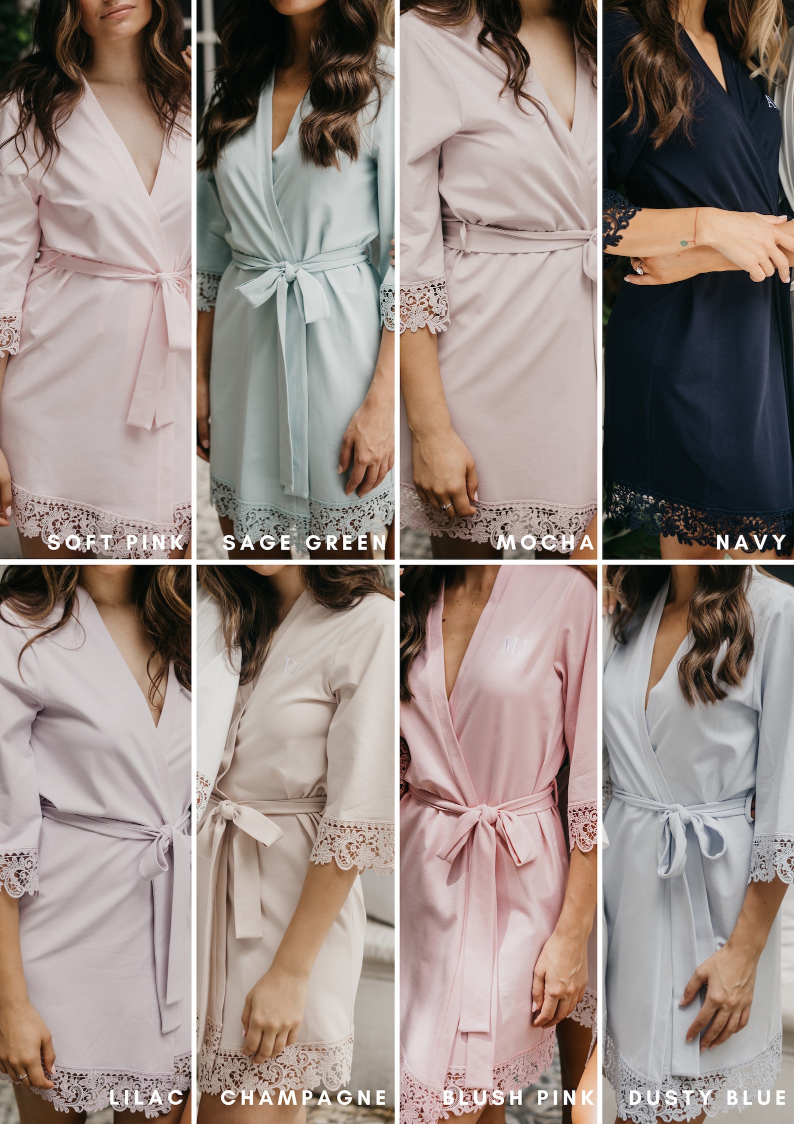 Bridesmaid Robes / Cotton Bridesmaid Robe / Bride Robe / Etsy