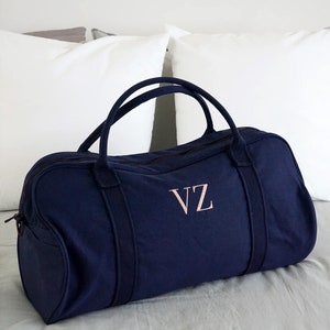 Personalised Bag / Duffle Bag / Baby Bag / Monogrammed Weekender Bags / Hospital Bag / ASPEN Duffle Bag / LARGE Navy