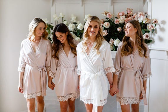 Lace Bridal Robe // Bridesmaid Robes 