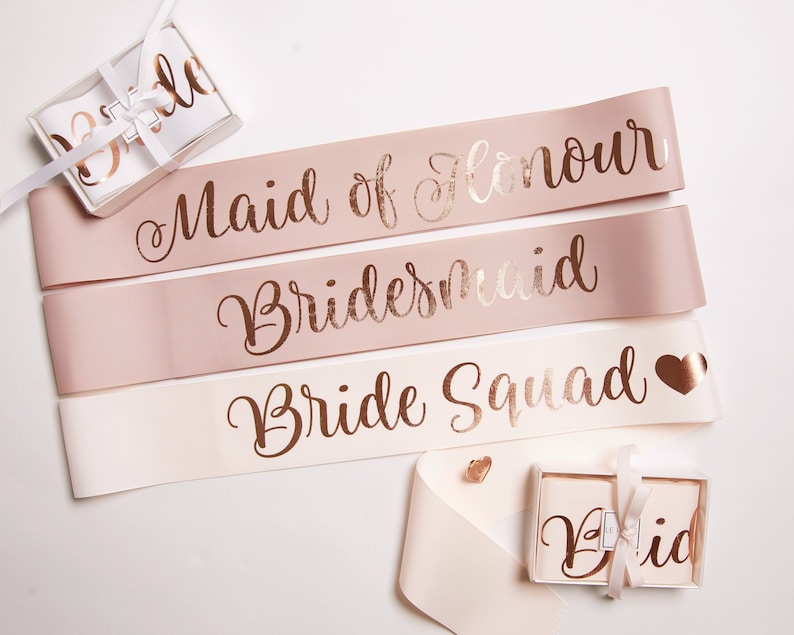 Custom Hens Party Sashes With Pin Included / Bachelorette Party Sash / Birthday Sash /Bride To Be Sash / Future Mrs Sash / Premium Grosgrain image 7