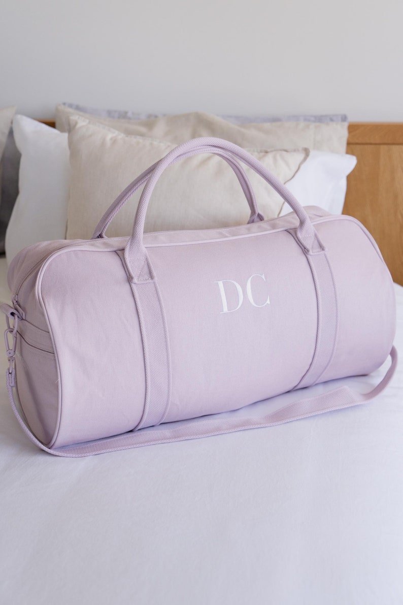 Personalised Bag / Duffle Bag / Baby Bag / Monogrammed Weekender Bags / Hospital Bag / ASPEN Duffle Bag / LARGE Lilac