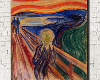 エドヴァルド・ムンク：不安（1894年） - ジクレー版画 - Etsy 日本