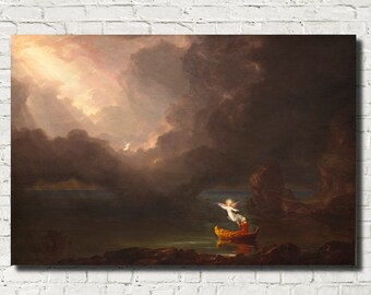 Thomas Cole Fine Art Print: ouderdom, de reis van het leven 1842