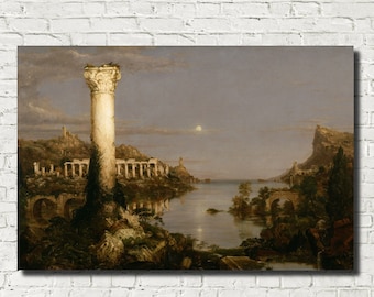 Thomas Cole Fine Art Print : Desolation, The Course of the Empire 1836 American Landscape