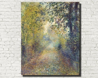 Pierre-Auguste Renoir, stampa d'arte impressionista francese: Nel bosco, artista francese