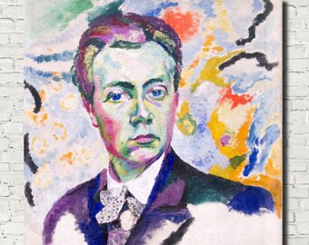Robert Delaunay Fine Art Print, Orphism, Abstract Self portrait