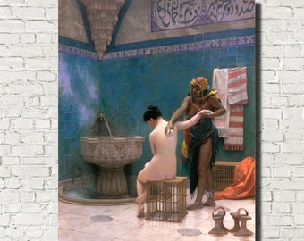 Jean-Léon Gérôme Fine Art Print : the bath