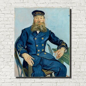 Vincent Van Gogh Fine Art Print, Portrait of the Postman Joseph Roulin