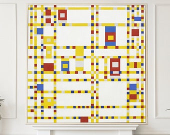 Piet Mondrian Abstract Fine Art Print, Broadway Boogie Woogie