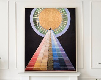 Impresión de bellas artes abstractas de Hilma Af Klint, retablo n.º 1