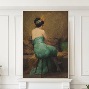 The Feathered Headband, Albert Joseph Penot Fine Art Print