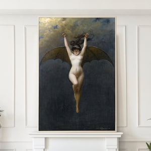 The Bat-Woman, Albert Joseph Penot Fine Art Print