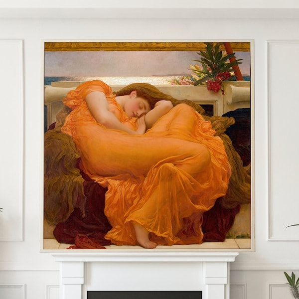 Flaming june print etsy uk