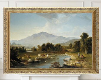 Canvas Reproduction, High Point; Shandaken Mountains, New York Landscape, Asher Brown Durand, Gallery Quality