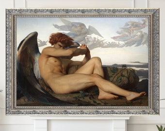 Canvas Reproduction, Fallen Angel, Alexandre Cabanel, Gallery Quality