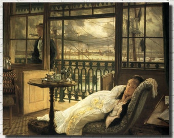 James Tissot Fine Art Print : A Passing Storm