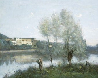 Jean-Baptiste-Camille Corot Fine Art Print, Ville d'Avray, French Landscape