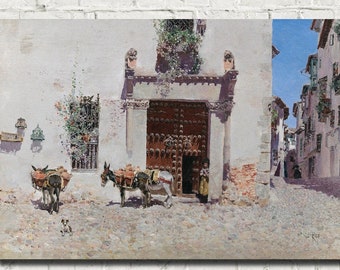 Martin Rico Fine Art Print : Door of a house in Toledo