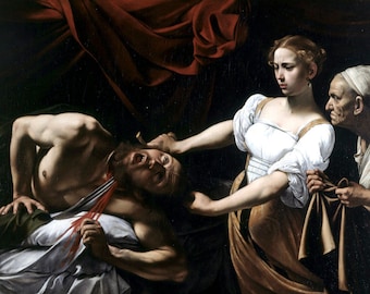 Caravaggio Baroque Fine Art Print, Judith Beheading Holofernes