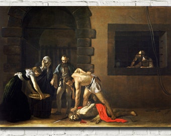 Caravaggio Baroque Fine Art Print, The Beheading of Saint John the Baptist