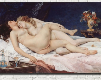 Gustave Courbet Fine Art Print, The Sleepers