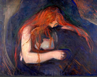 Edvard Munch Fine Art Print, Vampire