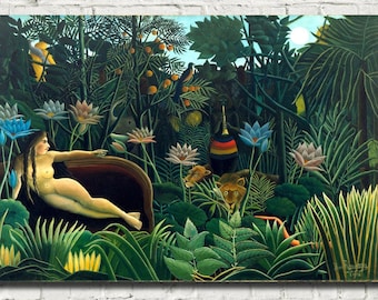 Henri Rousseau, Impresión de Bellas Artes postimpresionista, El sueño