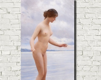 En el agua, Eugene de Blaas Impresión de Bellas Artes