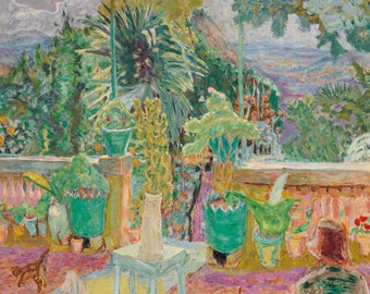 Pierre Bonnard Fine Art Print, Eine Terrasse in Grasse
