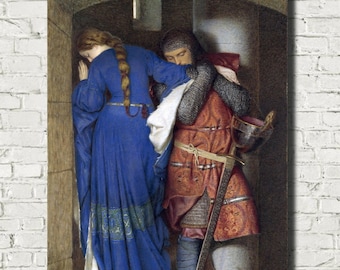 Romantic Painting: the Meeting on the Turret Stairs - Fine Art