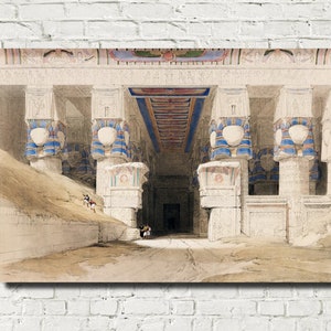 Dendera Temple Egypt, David Roberts Fine Art Print