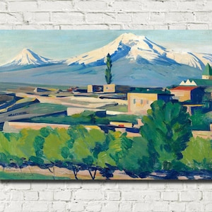 Martiros Sarian Fine Art Print: View of Mount Ararat from Yerevan