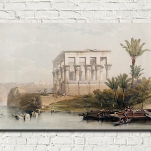 The hypaethral temple at Philae, David Roberts Fine Art Print