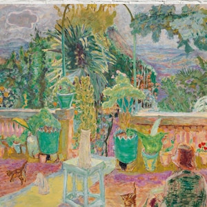 Pierre Bonnard Fine Art Print, A Terrace in Grasse