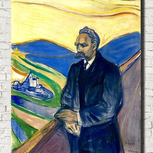 Edvard Munch Fine Art Print, Friedrich Nietzsche Portrait