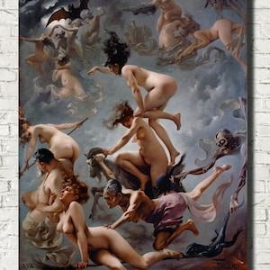 Luis Ricardo Falero Fine Art Print, The Witches on their Sabbath