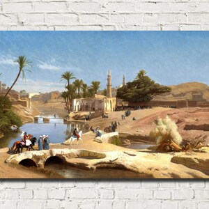View of Medinet El-Fayoum, Jean-Léon Gérôme Fine Art Print