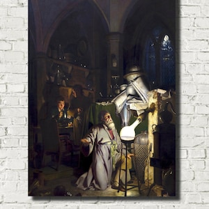 Joseph Wright of Derby Fine Art Print : The Alchemist Discovering Phosphorus