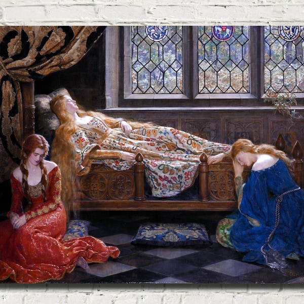 John Collier Fine Art Print, The Sleeping Beauty