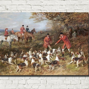 Heywood Hardy Fine Art Print, Hunters and Hounds
