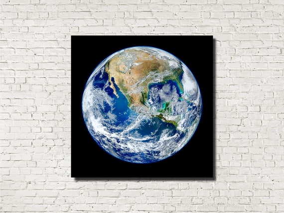 Photographic Art Print Earth From Space | Etsy