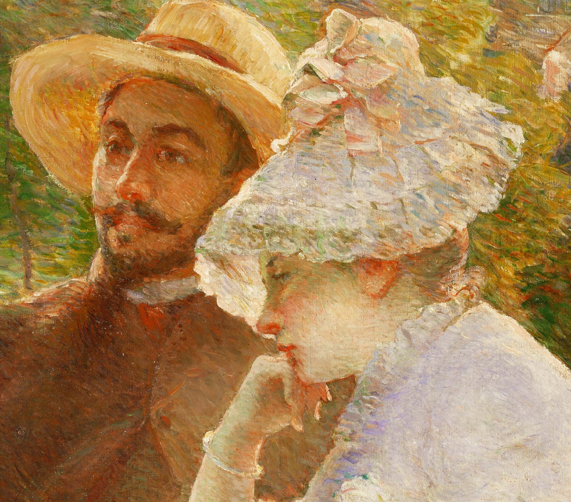 Marie Bracquemond Fine Art Print On the Terrace at Sèvres Etsy