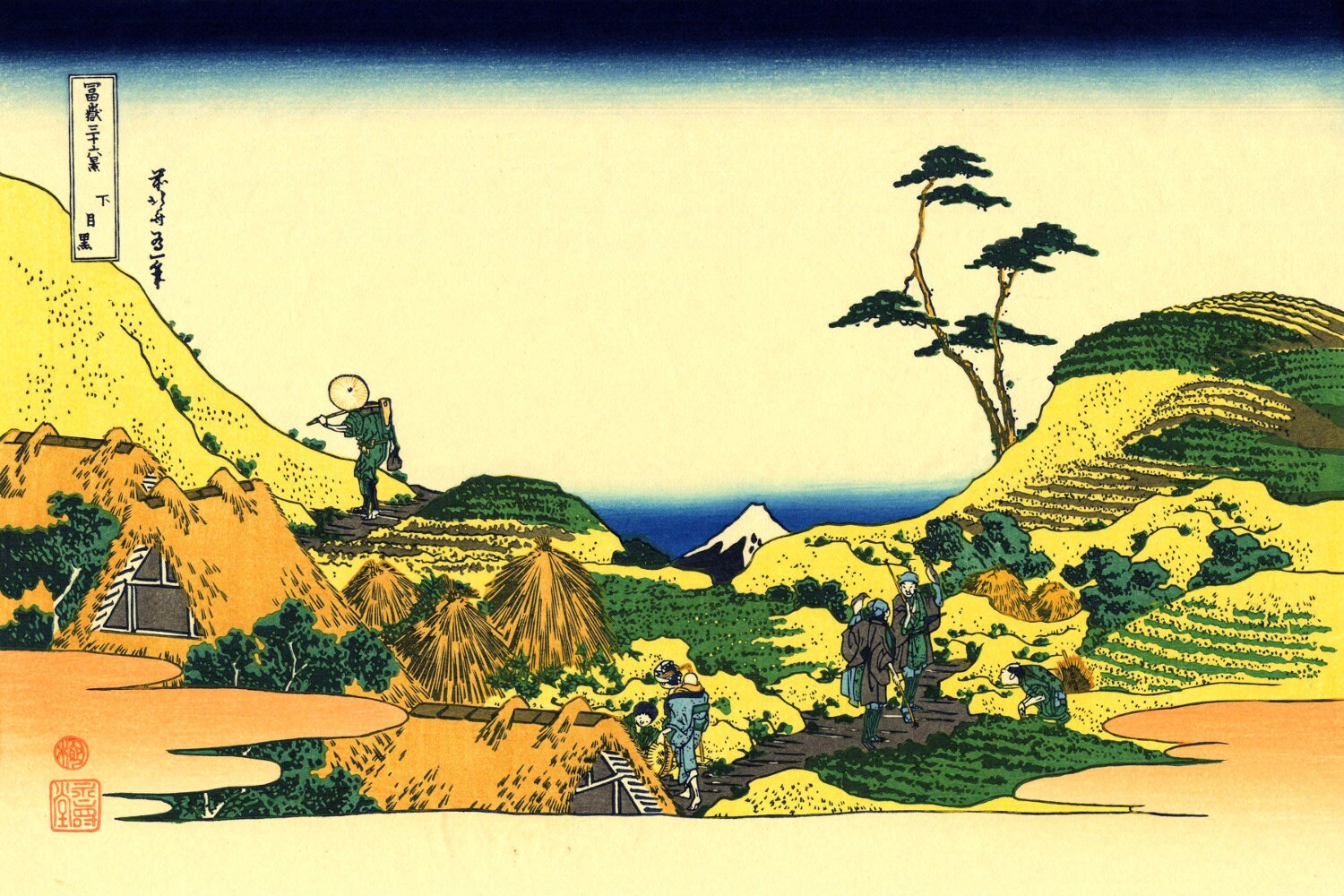 Mount Fuji Prints | Japanese Art Prints Set 9 | Katsushika Hokusai