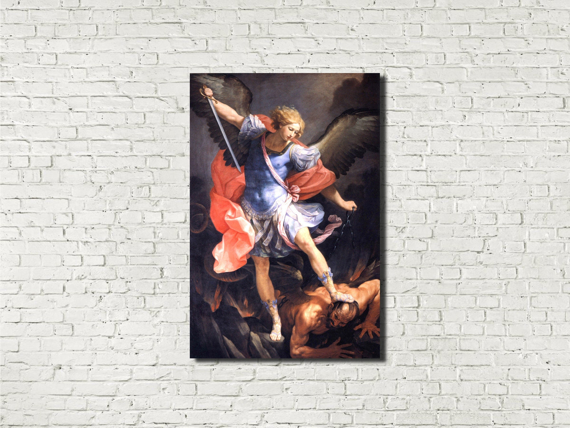 Guido Reni Fine Art Print Archangel Michael Defeats Satan Etsy UK