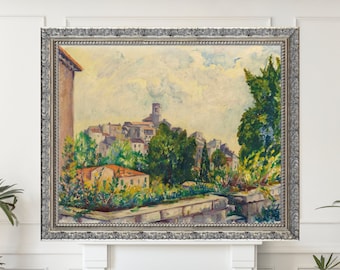 French Riviera Landscape. Henri Manguin, Gray weather in Saint-Paul-de-Vence